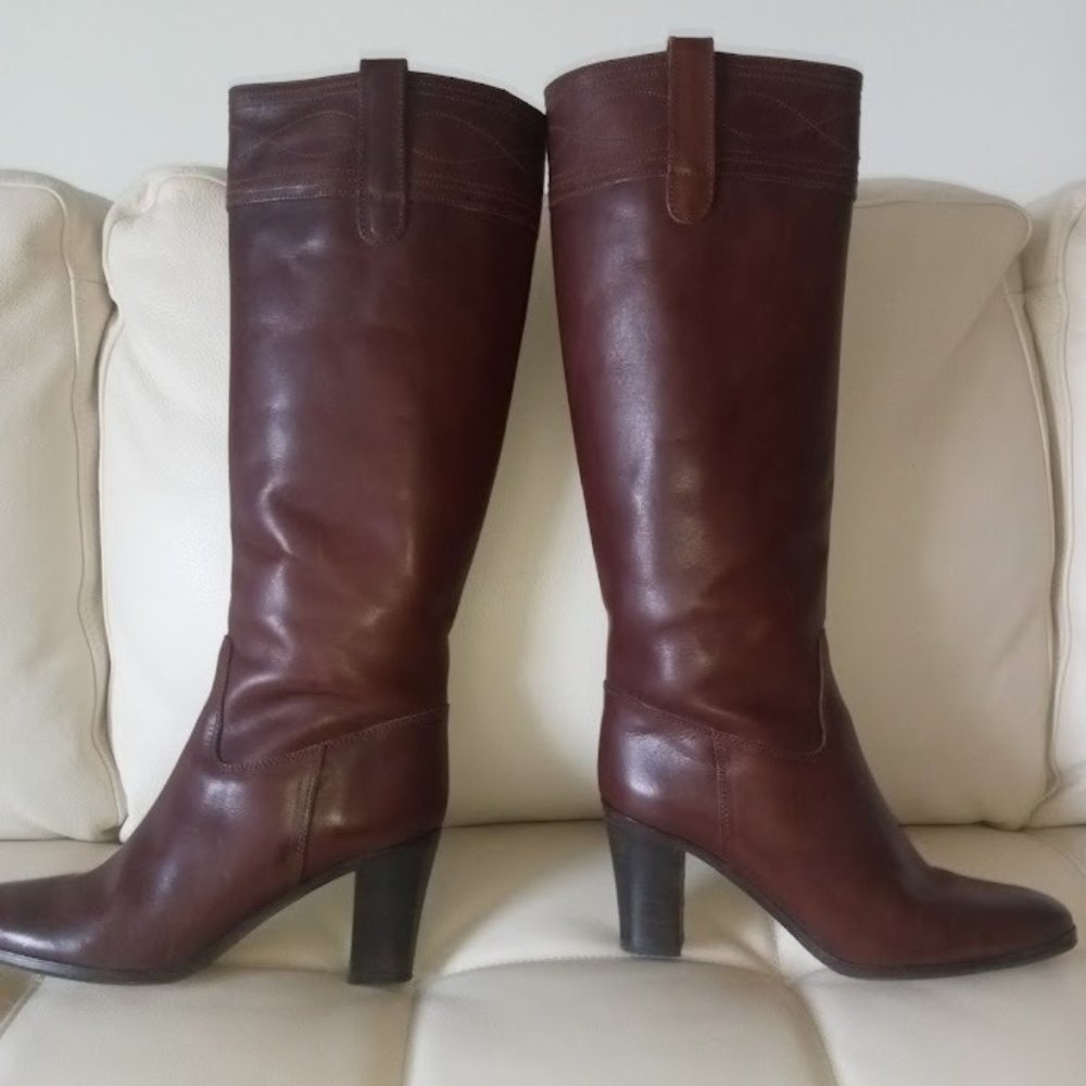 J. Crew Brown Riding Boots 78915 Women’s Size 8 Made In Italy